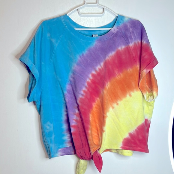 Old Navy Tops - Old Navy Cropped Tie Dye Sweater